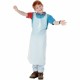 Baumgartens Kids Disposable Apron - Polyethylene - White - 100 / Pack