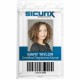 SICURIX Rigid PC ID Badge Dispensers with Thumb Slot - Vertical - Support 2.50" x 3.50" Media - Vertical - Polycarbonate - 25 / 