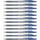 Pilot Better BP-S Ball Stick Pens - Fine Pen Point - 0.7 mm Pen Point Size - Refillable - Blue - Crystal, Clear Barrel - Stainle