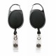 SICURIX Quick Clip ID Card Reel - 1 Each - Black
