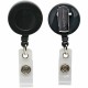SICURIX Card Reel With EZ Clip - Plastic - 1 Each - Black