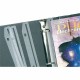 Baumgartens Magazine/Catalog Organizer Strips - 11.6" Length - 3 x Holes - Ring Binder - Clear - 12 / Pack