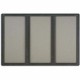 Quartet Enclosed Bulletin Board - 48" Height x 72" Width - Gray Fabric Surface - Hinged, Durable, Shatter Proof, Self-healing - 
