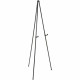 Quartet Heavy-Duty Instant Easel - Tripod Base - 10 lb Load Capacity - 63" Height - Steel, Metal - Black