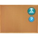 Quartet Classic Series Cork Bulletin Board - 24" Height x 18" Width - Brown Natural Cork Surface - Self-healing, Flexible, Durab