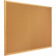 Quartet Classic Series Cork Bulletin Board - 24" Height x 36" Width - Brown Natural Cork Surface - Self-healing, Flexible, Durab