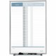 Quartet Matrix 15-employee In/Out Board - 16" Height x 11" Width - White Natural Cork Surface - Magnetic, Durable - Silver Frame