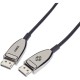 Black Box DisplayPort 1.4 Active Optical Cable - 98.43 ft Fiber Optic A/V Cable for Audio/Video Device, Transmitter, Receiver, V