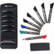 Quartet Standard Dry-Erase Kit - Chisel Marker Point Style - Black, Red, Blue, Green - 1 / Kit