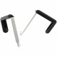 Quartet Cubicle Partition Hangers - 2 Hangers - for Board, Cubicle - Black - 2 / Set