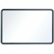 Quartet Contour Whiteboard - 36" (3 ft) Width x 24" (2 ft) Height - White Melamine Surface - Black Plastic Frame - Rectangle - H