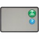 Quartet Contour Bulletin Board - 24" Height x 36" Width - Gray Fabric Surface - Durable, Self-healing - Black Frame - 1 Each
