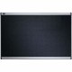 Quartet Prestige Embossed Foam Bulletin Board - 36" Height x 48" Width - Black Foam Surface - Self-healing - Silver Aluminum Fra