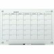 Quartet Infinity Glass Glass Dry-Erase Calendar Board - Monthly - 1 Month - White - Tempered Glass - 18" Height x 24" Width - Ma