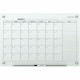 Quartet Infinity Glass Dry-Erase Calendar Board - Monthly - 1 Month - White - Tempered Glass - 24" Height x 36" Width - Magnetic