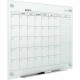 Quartet Infinity Magnetic Glass Dry-Erase Calendar Board - Monthly - 1 Month - White - Tempered Glass - 36" Height x 48" Width -