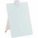Quartet Glass Dry-Erase Desktop Easel - 9" (0.8 ft) Width x 11" (0.9 ft) Height - White Glass Surface - Rectangle - Horizontal/V