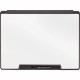 Quartet Motion Cubicle Whiteboard - 24" (2 ft) Width x 18" (1.5 ft) Height - White Melamine Surface - Black Plastic Frame - 1 Ea