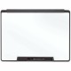 Quartet Motion Cubicle Whiteboard - 36" (3 ft) Width x 24" (2 ft) Height - White Melamine Surface - Black Plastic Frame - 1 Each