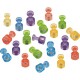 Quartet High Power Magnetic Push Pins - 1.5" Diameter - Magnetic - 20 / Pack - Red, Blue, Green, Yellow, Purple - Plastic