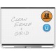 Quartet Prestige 2 Total Erase Magnetic Whiteboard - 72" (6 ft) Width x 48" (4 ft) Height - White Surface - Black Aluminum Frame
