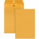 Quality Park 10 x 15 Clasp Envelopes with Deeply Gummed Flaps - Clasp - 98 - 10" Width x 15" Length - 28 lb - Gummed - Kraft - 1