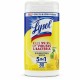 Lysol Disinfecting Wipes - Ready-To-Use - Lemon, Lime Blossom Scent - 7" Length x 7.25" Width - 80 / Tub - 1 Each - Deodorize, P
