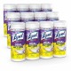 Lysol Dual Action Wipes - For Multi Surface - Citrus Scent - 35 / Canister - 12 / Carton - White/Purple