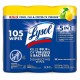 Lysol Disinfecting Wipes 3-pack - Lemon Scent - 35 / Canister - 3 / Pack - Disinfectant, Antibacterial - White