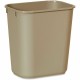 Rubbermaid Commercial 13 QT Standard Deskside Wastebasket - Open Top - 3.50 gal Capacity - Rectangular - For Indoor - Durable, D