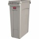 Rubbermaid Commercial Slim Jim 23-Gallon Vented Waste Container - 23 gal Capacity - Rectangular - Durable, Handle - 30" Height x