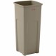 Rubbermaid Commercial Untouchable Square Container - 23 gal Capacity - Square - Crack Resistant - 32.9" Height x 16.5" Width x 1