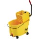 Rubbermaid Commercial Wavebreak 44-Quart Side Press Mopping System - Plastic, Steel - x 17" Width x 24" Depth x 38" Height - Yel