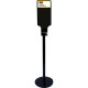 Rubbermaid Commercial AutoFoam Dispenser Stand - 59.3" Height - Freestanding - Metal - Black