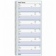 Rediform Voice Mail Log Book - 600 Sheet(s) - Wire Bound - 1 Part - 5.62" x 10.62" Sheet Size - White - White Sheet(s) - Blue Pr