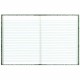 Rediform Center Sewn Lab Notebook - 96 Sheets - Sewn - 7 1/8" x 10 1/8" - White Paper - Green Marble Cover - Recycled - 1 Each