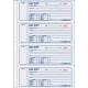 Rediform Money Receipt 4 Per Page Collection Forms - 400 Sheet(s) - 2 PartCarbonless Copy - 7" x 2.75" Sheet Size - White, Yello