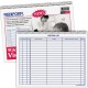 Rediform Visitor's Log Book - 50 Sheet(s) - Wire Bound - 1 Part - 11" x 8.50" Sheet Size - White - White Sheet(s) - Blue Print C