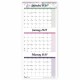 Blueline 3-Month Colorful Wall Calendar - Professional - Julian Dates - Monthly - 14 Month - December 2024 - January 2026 - 3 Mo