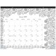 Blueline DoodlePlan Desk Pad - Botanica - Julian - Monthly - January 2022 till December 2022 - 1 Month Single Page Layout - Desk