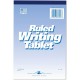 Roaring Spring Ruled Writing Tablets - 100 Sheets - Glued/Tapebound - 15 lb Basis Weight - 6" x 9" - White Paper - WhiteChipboar