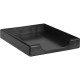 Rolodex Wood Tones Front-loading Letter Trays - 1 Tier(s) - 2" Height x 13.5" Width x 10.5" DepthDesktop - Black - Wood - 1 Each