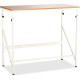 Safco Laminate Tabletop Standing-Height Desk - Melamine Laminate Rectangle, Beech Top - Powder Coated, Cream Base - Adjustable H