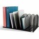 Safco Mesh Desk Organizers - 8 Compartment(s) - 2" - 8.3" Height x 19.3" Width x 11.5" DepthDesktop - Powder Coated - Black - St