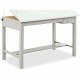 Safco Precision Drafting Table Base - Enamel Four Leg Base - 35.50" Height x 56.38" Width x 30.50" Depth - Assembly Required - G