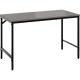 Safco Simple Study Desk - For - Table TopSterling Ash Rectangle, Laminated Top - Black Powder Coat Four Leg Base - 4 Legs x 45.5