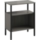 Safco Simple Storage Unit - 23.5" x 14"29.5" , 0.8" Top, 21" x 11"12.8" Shelf, 21"8.3" Top Opening - Material: Steel, Melamine L