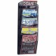 Safco 5-Pocket Onyx Mesh Literature Organizer - 5 Pocket(s) - 28.3" Height x 10.3" Width x 3.5" Depth - Wall Mountable - Powder 