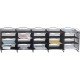Safco Onyx Mail Sorter - 500 x Sheet - 20 Compartment(s) - Compartment Size 3.75" x 11" x 12.50" - Sturdy - Powder Coated - Blac