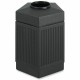 Safco Indoor/Outdoor Pentagon Shape Receptacle - 45 gal Capacity - Hexagonal - 9.50" Opening Diameter - 31.5" Height x 24" Width